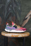 Sneakers Yamano 3 Suede-Nylon Burgundy-Fuchsia-Cipria