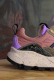 nuova sneakers lenzan da uomo by flower mountain suede nylon pony color dark grey green
