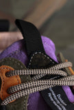 nuova sneakers lenzan da uomo by flower mountain suede nylon pony color dark grey green