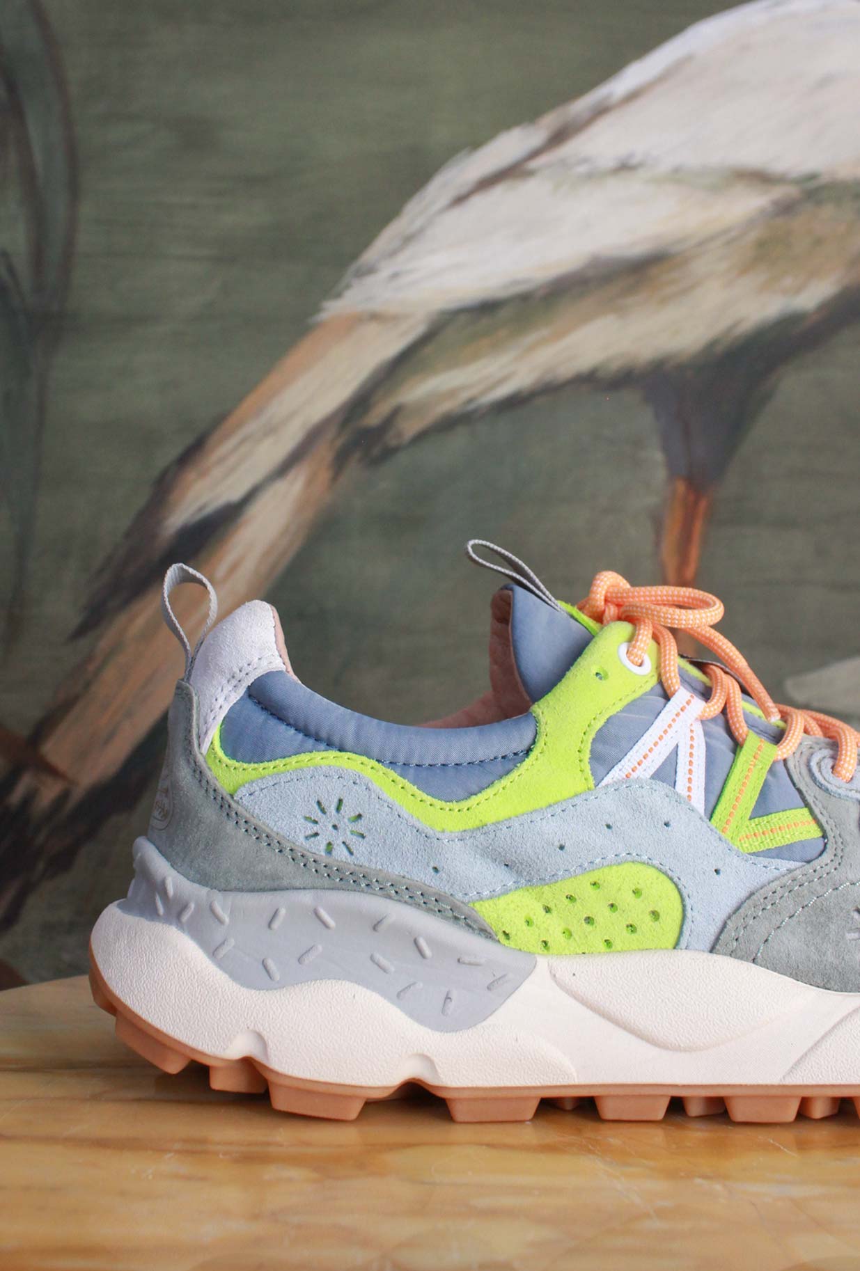 Sneakers Yamano 3 Man Light Military Green Fluo da Uomo