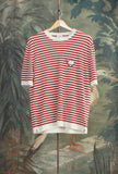 Maglia a maniche corte Truman firmata Gallia nella tonalità White-Red da Uomo