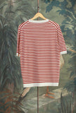Maglia a maniche corte Truman firmata Gallia nella tonalità White-Red da Uomo