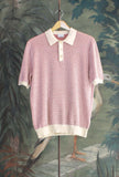 Polo a maniche corte Yomo firmata Gallia squared White-red da Uomo