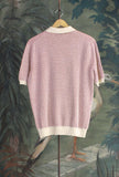 Polo a maniche corte Yomo firmata Gallia squared White-red da Uomo