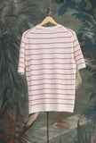 Maglia a maniche corte Plate di Gallia White-red da Uomo