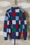Cardigan Zack di Gallia realizzato in morbida lana merino nell’inedito motivo Damier Multicolor da Uomo