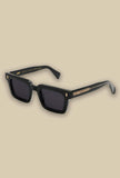 Occhiale da sole Not Common Black Gold by Gast fatto con acetati mazzucchelli