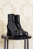 Stivaletto platform jil di gianpaolo viozzi color black patent con tacco 075