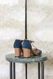 Décolleté Lumer firmata Greig tonalità Night Blue metallizzata Bronce da Donna