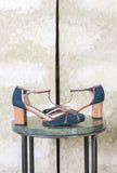 Décolleté Lumer firmata Greig tonalità Night Blue metallizzata Bronce da Donna