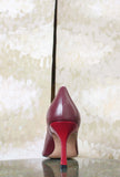 Décolleté Gyn di Greige Damier Wine Blood da Donna