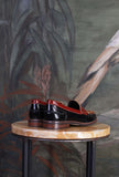Mocassino Bristol Pony della Greige di colore Burgundy in pelle da donna