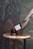 Mocassino Bristol Pony della Greige di colore Burgundy in pelle da donna