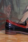 Mocassino Bristol Pony della Greige di colore Burgundy in pelle da donna