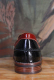 Mocassino Bristol Pony della Greige di colore Burgundy in pelle da donna