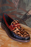 Mocassino Bristol Pony della Greige di colore Burgundy in pelle da donna