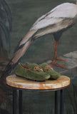 Mocassino driver della Maison Greige modello Coimbra nuanche Avocado da Donna