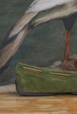 Mocassino driver della Maison Greige modello Coimbra nuanche Avocado da Donna