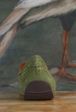 Mocassino driver della Maison Greige modello Coimbra nuanche Avocado da Donna