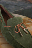 Mocassino driver della Maison Greige modello Coimbra nuanche Avocado da Donna