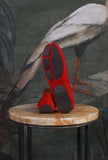 Mocassino driver della Maison Greige nuovo modello Coimbra Bow color Cherry