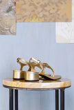 Sandalo da donna Liz tacco 055cm di Greige nella colorazione crystal gold