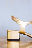 Sandalo da donna Liz tacco 055cm di Greige nella colorazione crystal gold