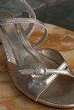 Sandali Marlene di Greige realizzati in una preziosa finitura Laminated-Gold da Donna
