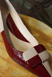 Scarpe Decollette Roger della Greige di colore Sky Wine da donna