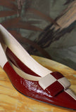 Scarpe Decollette Roger della Greige di colore Sky Wine da donna