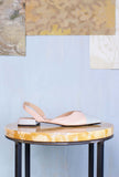 Greige Shoes Donna Slingback Clara 025 Bicolor Acqua Nude