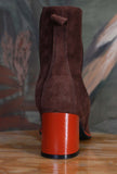 Stivaletto Chelsea Soft Suede di Greige di colore Rust Brown da Donna
