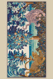 Sciarpa in lana di inoui editions fantasia Chatou winter green dimensione 100x190 cm