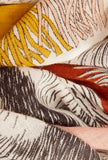 Sciarpa in lana di Inoui Editions in fantasia Freres color natural dimensione 70 x 190 cm