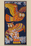 Sciarpa in lana di inoui editions fantasia hulule navy dimensione 100x190 cm