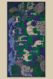 Sciarpa in lana di inoui editions fantasia magnus green dimensione 100x190 cm