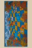 Sciarpa in lana di inoui editions fantasia magnus yellow dimensione 100x190 cm