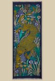 Sciarpa di inoui editions in lana fantasia Rousseau Khaki dimensione 100x190 cm