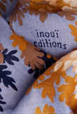 foulard quadrato in lana di inoui editions 100x100 cm fantasia fontainebleau color lilla