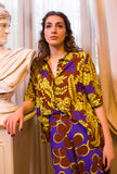 Niu Fashion Donna Camicia Bowling Tropical Cacao