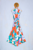 Justmine Donna Abito Midi 60's Floral Pop primavera estate 2023