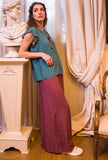 Justmine Donna Pantalone Palazzo Rings Plum