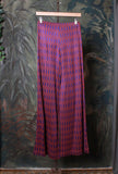 Pantalone Flare della Maison Justmine in viscosa di color Optical 70s orange-purple da donna