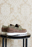 Mocassino barca da uomo summer boat di kjore project color block olive
