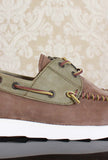 Mocassino barca da uomo summer boat di kjore project color block olive