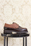 mocassino winter boat da uomo color brown di kjore project con suola ultralight