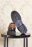 mocassino winter boat da uomo color brown di kjore project con suola ultralight