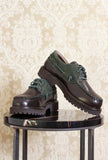 mocassino winter boat da uomo di kjore project color green con suola ultralight