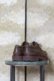 Scarpa Paraboot Engineer Echelon Kjore Project realizzata in pregiata pelle neozelandese oliata nella sofisticata tonalità Olive da Uomo