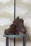 Scarpa Paraboot Engineer Echelon Kjore Project realizzata in pregiata pelle neozelandese oliata nella sofisticata tonalità Olive da Uomo